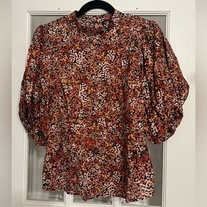 Super Colourful Puffy Sleeved Blouse